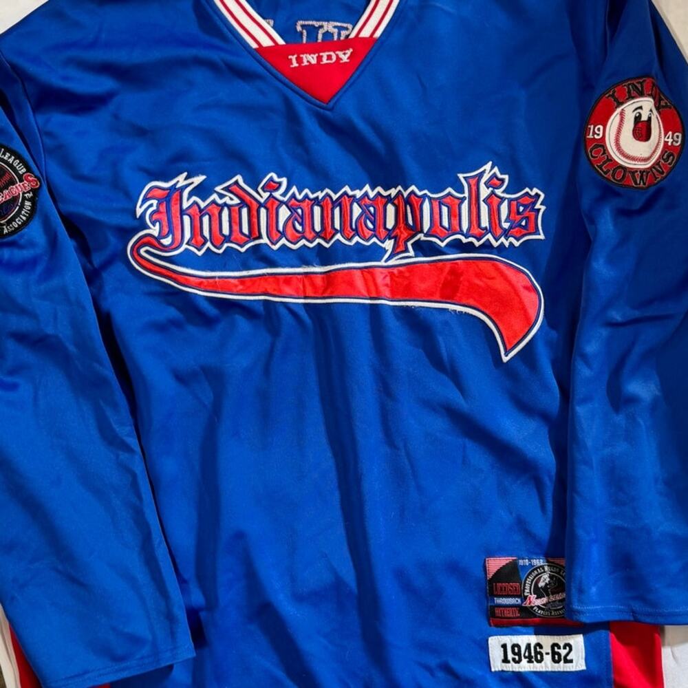 Negro Leagues Indianapolis Clowns Throwback Pullover Baseball Jersey Size 3XL - Picture 5 of 6